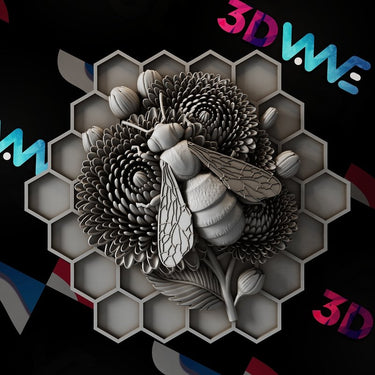 Bee 3d stl - 3DWave.us